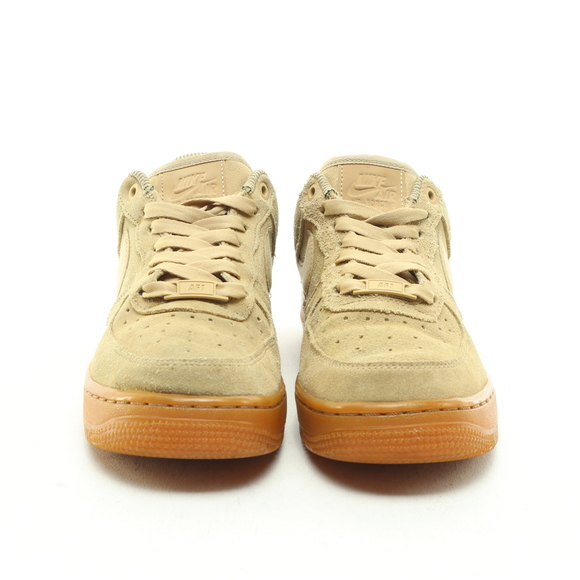 Nike Air Force 1 Low Flax/Gum Suede Leather Sneakers Women 7 Tan - Picture 5 of 15